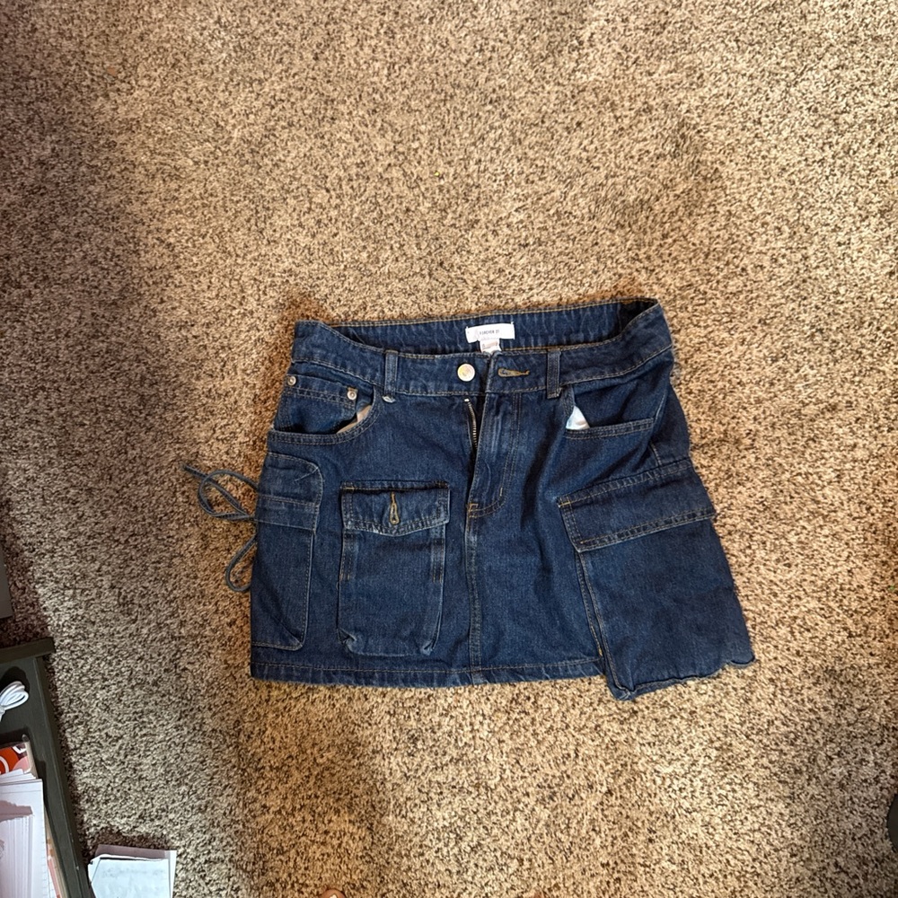 Forever 21 Dark Blue Denim Skirt